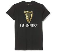 Guinness - Maglietta da Uomo Blk Harp R/N Nero (Black Black) XL