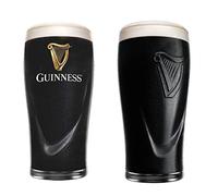 Guinness McLaughlin's Irish Shop Set di 2 bicchieri da pinta con manico e arpa in rilievo