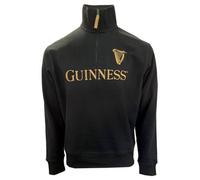 Guinness Men's Quarter Zip Black Sweatshirt