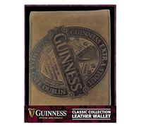 Guinness Portafoglio in pelle marrone con design etichetta collezione Classic