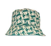 Guinness Cappello alla pescatora reversibile con disegni arpa e tucano, Verde