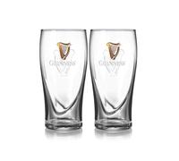 Guinness - Set di 2 bicchieri, decorazione: arpa
