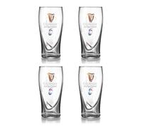 Guinness Set di 4 bicchieri da pinta, ideali per casa, bar e cucina (sei nazioni)