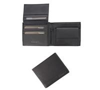 GUINNESS Set regalo portafoglio in pelle nera e portachiavi - Blocco RFID, portafoglio bifold in vera pelle da uomo, porta carte sottile, elegante e durevole - Prodotto ufficiale, Portafoglio con