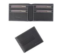 GUINNESS Set regalo portafoglio in pelle nera e portachiavi - Blocco RFID, portafoglio bifold in vera pelle da uomo, porta carte sottile, elegante e durevole - Prodotto ufficiale, Portafoglio per