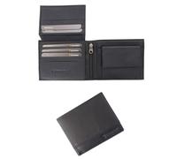 GUINNESS Set regalo portafoglio in pelle nera e portachiavi - Blocco RFID, portafoglio bifold in vera pelle da uomo, porta carte sottile, elegante e durevole - Prodotto ufficiale, Portafoglio con