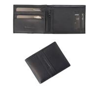 GUINNESS Set regalo portafoglio in pelle nera e portachiavi - Blocco RFID, portafoglio bifold in vera pelle da uomo, porta carte sottile, elegante e durevole - Prodotto ufficiale, Portafoglio con