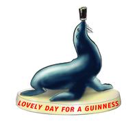 Guinness Sigillo Resina Figurina/Statua 115mm x 95mm