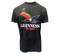 Guinness T-shirt "for Sure! Toucan - Classic Black Beer Lover Tee, Nero , XXL
