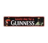 Guinness - Targa in metallo goffrata con motivo "Gilroy" con scritta in lingua inglese "Toucan and Tortoise", 50 cm x 12 cm