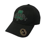 Guinness Traditional Craft Cappello da Baseball con Logo Trifoglio Verde e Apribottiglie Cappello Regolabile, Nero