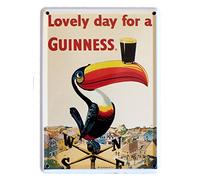 Guinness Tucano Piccolo Metallo Latta Insegna per Pub