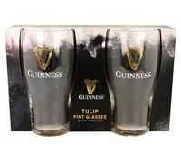 Guinness Tulipano Forma Pinta Occhiali Confezione Di 2. Autorizzato Prodotto