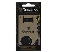 Guinness - Utensile multiuso delle dimensioni di una carta di credito, color argento, design arpa nera