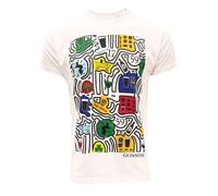 Guinness White Graphic Doodle T-Shirt
