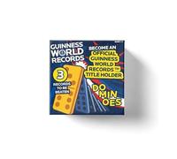 Guinness World Records 2026 Domino Record Breaker Kit - Kit per detentore del record mondiale - Set di domino per bambini - Gioco da tavolo da viaggio - Giochi di rottura dei risultati - Record del