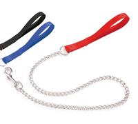 GUINZAGLI CAMON C/CATENA CANI NERO MM 25