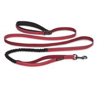 Guinzaglio Active HALTI - Impugnatura imbottita in neoprene, tessuto ammortizzante 3M catarifrangente. Guinzaglio utilizzabile senza mani, ideale per cani medi e grandi (Taglia L, Rosso)