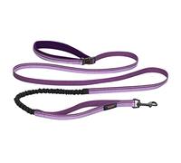 Guinzaglio Active HALTI - Impugnatura imbottita in neoprene, tessuto ammortizzante 3M catarifrangente. Guinzaglio utilizzabile senza mani, ideale per cani medi e grandi (Taglia L, Viola)