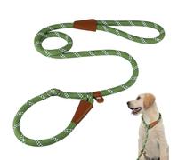 Guinzaglio Addestramento per Cani, cane Gancio Girevole, Retriever, Guinzaglio Semistrozzo Resistente con Fili Riflettenti