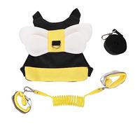 Guinzaglio Anti-smarrim e Nto per Ragazzo Ragazza Imbracatura Regolabile | Set 1 Pezzo, Tessuto e Plastica, Corda Estensibile, Colore Giallo, per Genitori e Passeggio Quotidiano