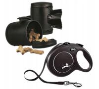 Guinzaglio automatico Flexi New Classic 8m - 50kg + contenitore multiuso