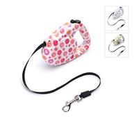 Guinzaglio automatico per cani fino a 20 kg, lunghezza 3 m, con freno e retrattile, ideale per passeggiate comode e controllate.