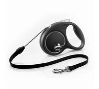 Flexi Guinzaglio Originale Design nero M Corda 5m Fino a 20kg Nero