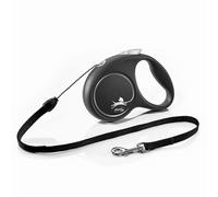 Guinzaglio avvolgibile a corda flexi Black Design, 5 m - S: fino a 12 kg