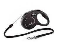 Guinzaglio avvolgibile a corda flexi New Classic S, 5 m - nero