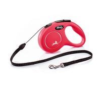 Guinzaglio avvolgibile a corda flexi New Classic S, 5 m - rosso