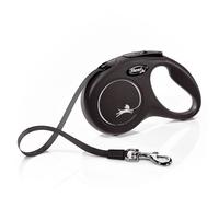 FLEXI Cordino New Classic nero S Nastro 5m fino a 15kg