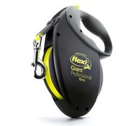 Guinzaglio avvolgibile flexi Giant Professional - 10 m - nero / giallo neon