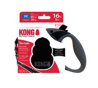 Guinzaglio avvolgibile KONG Terrain nero - Taglia M: fino a 30 kg, lunghezza della cintura di circa 5 m.