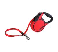 Guinzaglio avvolgibile KONG Terrain rosso - M: fino a 30 kg, Lungh. fettuccia ca. 5 m