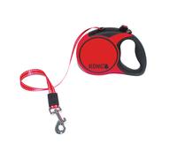 Guinzaglio avvolgibile KONG Terrain rosso - S: fino a 20 kg, Lungh. fettuccia ca. 5 m
