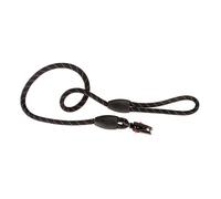 Ferplast Guinzaglio per Cani SPORT REFLEX, Guinzaglio Riflettente, in Cordino di Nylon con Moschettone in Metallo, Impugnatura per Controllo Sicuro, Lunghezza 120 cm, Nero