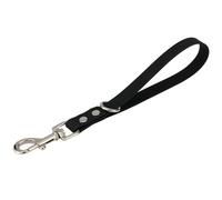 Guinzaglio corto per cani, 22,9 cm, resistente, impermeabile, in PVC, per addestramento, traffico, controllo della sicurezza, correzione del comportamento, escursionismo, backup e tutte le razze (nero