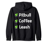 Guinzaglio da caffè Pitbull, Idea Regalo per Pitbull, Mamma, Cane, Pitbull Felpa con Cappuccio