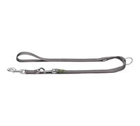 Guinzaglio da passeggio regolabile 10/200Nylon grigio small