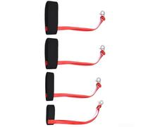 Guinzaglio da polso da sci con cordini anti-perdita, confezione da 4 cinghie elastiche regolabili con fibbia per un rapido fissaggio e rimozione, previene il distacco dei guanti, per sciare in inverno