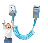 Guinzaglio da polso di sicurezza per bambini, con anello anti-smarrimento, imbracatura con serratura a chiave, cinturino regolabile da 2 m per bambini, attrezzatura di sicurezza per aeroporto, viaggi