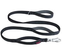 Guinzaglio di sicurezza per cani Halti BRIG | 1,5 m, Nero | Codice Colore con Clip Ultra Resistente, Catarifrangente, Impugnature imbottite e Anello a D, Adatto a cani di grossa taglia