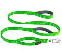 Guinzaglio di sicurezza per cani Halti BRIG | 1,5 m, Verde Acido | Codice Colore con Clip Ultra Resistente, Catarifrangente, Impugnature imbottite e Anello a D, Adatto a cani di grossa taglia