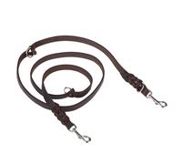 Guinzaglio doppio Heim Treccia Brown - L 2,20 m x H 1,8 cm