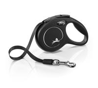 Guinzaglio Flexi Classic nero, 3 m - Tg. XS: fino a 12 kg