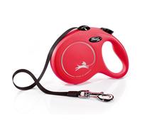 Guinzaglio automatico FLEXI NEW CLASSIC L 5m nastro rosso