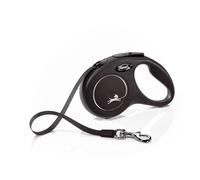 FLEXI Cordino New Classic nero S Nastro 5m fino a 15kg