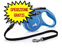FLEXI New Classic S guinzaglio 5 m. Blu. Fino a 12 kg.