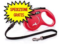 Flexi Guinzaglio Nuovo classico S Corda 5m Fino a 12kg Rosso